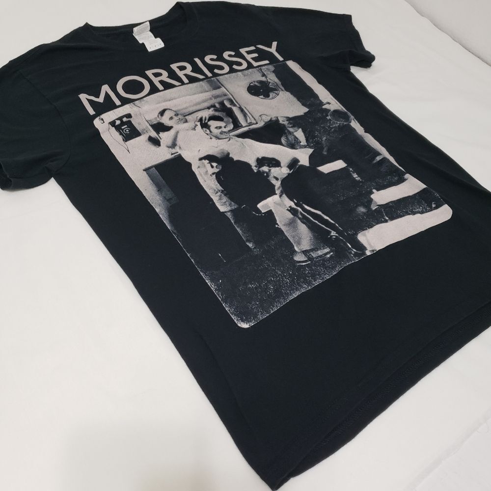 Gildan Morrissey Barbershop Graphic T-Shirt Men"s Medium Black 100% Cotton - Picture 2 of 6